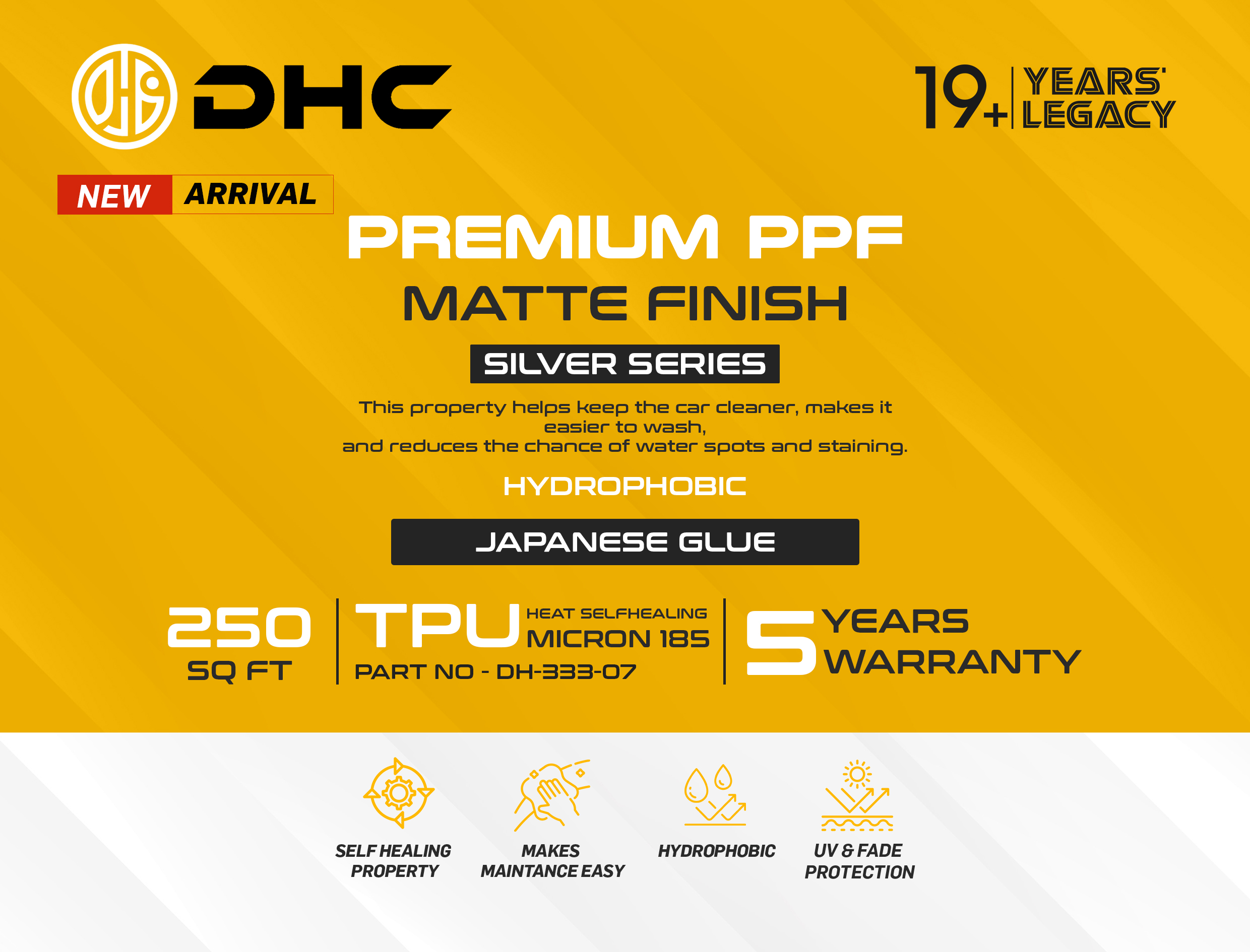 Premium PPF Silver Matte Finish